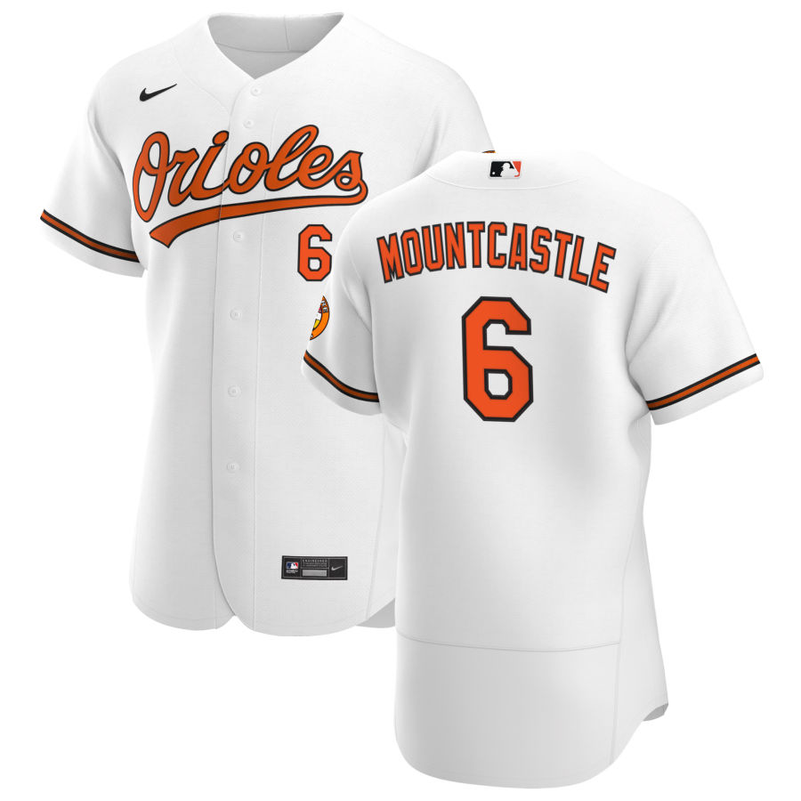 Baltimore Orioles #6 Ryan Mountcastle Men Nike White Home 2020 Authentic Player MLB Jersey->baltimore orioles->MLB Jersey